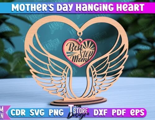 Corazon Colgante Para El Dia De La Madre Creativo Digital